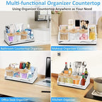 Marble Toothbrush Holder for Bathroom Organizer Countertop, Toothbrush Organizer with 3PCS Qtip Holder Dispenser, Toothbrush and Toothpaste Holder for Bathroom Counter Organization Storage Vanity - Image 7
