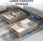 TIOPGHAD 2-Pack Under Bed Storage Drawers with Wheels, Brownish-Gray - Image 4