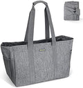 BALEINE Soft 9 Gallon Extra Large Utility Tote, Foldable Reusable Storage Bag (Winter Gray) by BALEINE