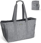 BALEINE Soft 9 Gallon Extra Large Utility Tote, Foldable Reusable Storage Bag (Winter Gray) by BALEINE
