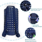 Dalykate Backpack Laundry Bag, Laundry Backpack with Shoulder Straps and Mesh Pocket Durable Nylon Clothes Hamper Bag with Drawstring Closure for College, Travel, Laundromat, Apartment - Image 3