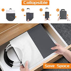 BlissTotes Laundry Basket, Laundry Hamper, Collapsible Laundry Baskets, Dirty Clothes Hamper, Waterproof Laundry Basket with Foam Protected Aluminum Handles for College Dorm, Family 90L (Gray) - Image 6