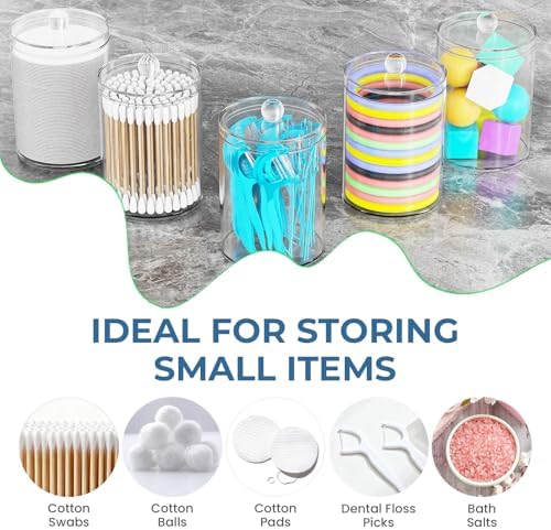Bathroom Counter Organizers and Storage with 3 PCS Qtip Holder (White) - Image 6
