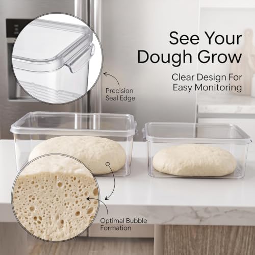 Pizza Dough Proofing Box, 2 Pack Stackable Pizza Dough Container, BPA-Free - Image 6