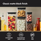 OXO Good Grips POP Container — Small Square Short — 1.7 Qt / 1.6 L — Matte Black, Organization and Storage Solution - Image 2