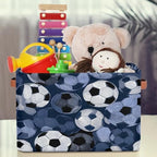 Soccer Sport Storage Basket Toy Storage Bins Collapsible Cube Organizer - Image 3