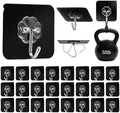DDMY Black Adhesive Wall Hook for Hanging Heavy Duty Sticky Hooks 24 Pack by DDMY