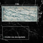 Natural Marble Vanity Tray, Stone Organizer for Bathroom & Kitchen - Image 2
