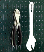Wall Control Pegboard Organizer 4 ft. Metal Pegboard Standard Tool Storage Kit with Green Toolboard and Black Accessories - Image 2