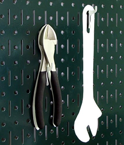 Wall Control Pegboard Organizer 4 ft. Metal Pegboard Standard Tool Storage Kit with Green Toolboard and Black Accessories - Image 2
