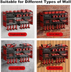 oviitech Large Power Tool Organizer Wall Mount Red - Image 7