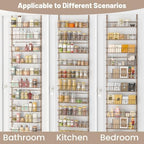 ElegantArray 9-Tier Pantry Door Organizer, Brown - Image 6