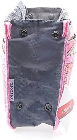 Vercord Purse Organizer Insert for Handbags Bag Organizers Inside Tote Pocketbook Women Nurse Nylon 13 Pockets Pink Flowers Medium - Image 4