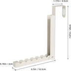 BAKON Over The Door Hanger Folding Clothes Drying Rack, Folding Hanging Coat Rack for Indoor Laundry Room Compact Small Space Foldable Portable Clothing Hanger Hook Collapsible-4 Pack (Beige) - Image 6
