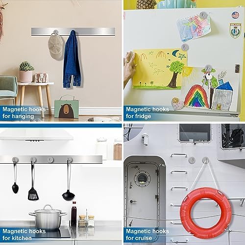 LOVIMAG Magnetic Hooks for Cruise Essentials 2026 Cabins Door 25 Pack-50LBS - Image 2