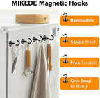 MIKEDE Black Magnetic Hooks Heavy Duty 30Lbs+ Strong Neodymium Magnets - Image 4