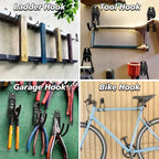 MKRUI 40-Pack Garage Hooks for Storage & Hanging Items, Save Space - Image 7