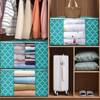 Storage Bags 100L 6Pack Clothes Organization and Storage Containers | Large Blanketfor Bedding, Comforters, Foldable Organizer with Reinforced Handle, Clear Window, Sturdy Zippers, Green - Image 4