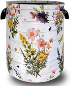 Hawaii Floral Laundry Basket Oxford Cloth Foldable Hamper 18.9x16.5 Inch by Unknown