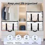 8 Pack Extra Large Clothes Storage Bins with Lids, Moving Bags, Clear | Storage Bags with Reinforced Handles & Heavy-Duty Zippers, Moving Boxes Totes for Clothes Packing, Dorms, College Supplies - Image 7