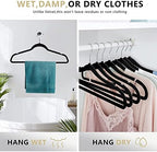 50 Pack Slim Plastic Clothes Hangers Grey | 17.7 in adult size, 0.2 in profile, non-velvet ABS, anti-slip grooves, Closets/dorms/laundry - Image 6