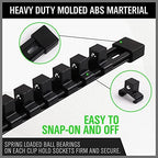 SWANLAKE 9-Piece Premium Socket Holder Organizer Set, 1/4-Inch x 48 Clips, 3/8-Inch x 45 Clips, 1/2-Inch x 36 Clips, Premium Quality Socket Clip Rail Holder - Image 6