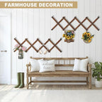 WGFKVAS 2 Pack Accordion Hat Rack for Wall, Hat Holder with 14 Pegs - Image 3