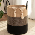 OIAHOMY 80L Nursery Hamper Laundry Basket Laundry Hamper Yellow/Black by MasterofSpaceOptimization