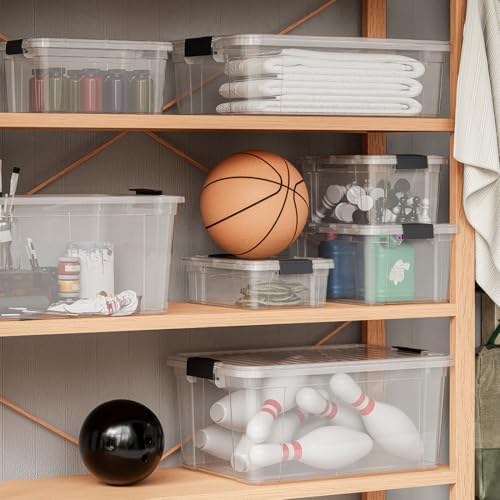 Superio 21 Quart Clear Plastic Storage Boxes with Lids, Stackable Organizer Containers, BPA-Free Storage Bins for Home, Office, School & Dorm, 8 Pack - Image 7
