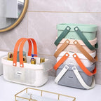 Portable Shower Caddy Basket with Handle Plastic Storage Basket Small White - Image 6