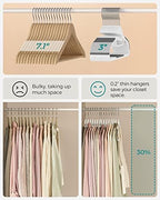 SONGMICS 50 Pack Coat Hangers, Heavy-Duty Plastic Hangers, U-Shaped Opening - Image 6
