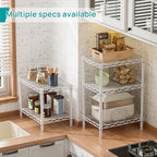 SINGAYE Small Shelves Kitchen Storage Shelf Wire Shelving Metal Adjustable - Image 6