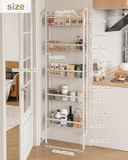 UMDONX Narrow 5-Tier Behind-the-Door Bathroom Storage Rack - Image 2