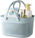 rejomiik Portable Plastic Shower Caddy Basket with Handles, Blue by rejomiik