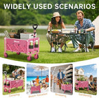 Collapsible Wagon Cart with All-Terrain Wheels, 380LBS Capacity - Image 6
