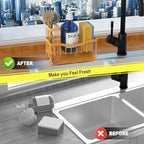 Fssvcd Maifan Sink Caddy Sponge Holder for Kitchen with Brush Holder and Stainless Steel Self Drain Tray, Rustproof Kitchen Sink Organizer for Sponge, Soap Dispenser Storage Accessories - Image 5