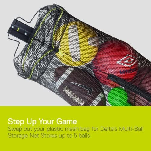 Ball Storage Garage Organizer by Delta Cycle - Garage Storage Net Ball Storage - Extra Long Holds Up to 5 Balls of Any Sport Including Soccer, Baseball, Basketball, Volleyball & Footballs - Image 2