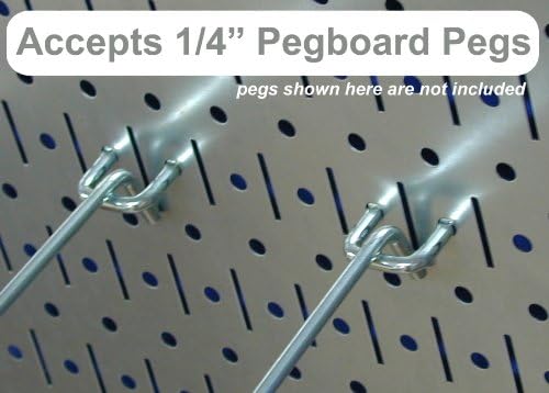 Wall Control 30-WRK-400BUW Standard Workbench Metal Pegboard Tool Organizer,Blue/White - Image 3