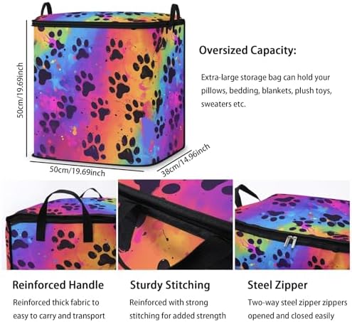 2pcs blanket storage bag for under bed,closet organizers 95L - Image 3