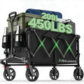 Wagons Carts Foldable,Collapsible Wagon with Wheels,450LBS Heavy Duty Beach Wagon Cart,Lightweight Portable Folding Utility Wagon Cart with Cup Holders for Camping, Garden, Sports, Grocery pcs by Unknown