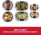 Rubbermaid Brilliance® Round and Rectangular Leak Proof Food Storage Containers, 12 Piece Set - Image 5