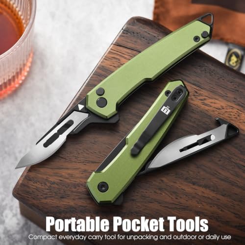 folding pocket box cutter with blade storage Change blades in seconds - Image 6