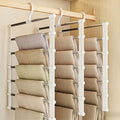 SEVEN LUCKY LIGHT 3Pcs Cloud Ladder Pants Hangers Space Saving for Closet by SEVENLUCKYLIGHT