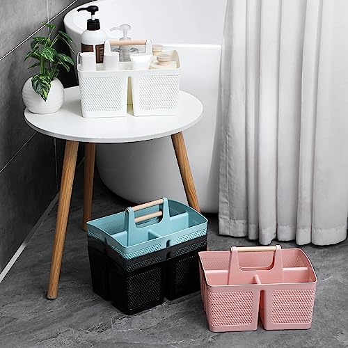 rejomiik Plastic Shower Caddy, Portable Shower Basket with Handle, Blue - Image 7