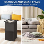 Huhote Laundry Hamper, double Laundry Basket, Laundry Sorter with Top Shelf & 2 Removable Washable Bags & Side Pockets for Laundry Room organization, Bathroom and Dorm, Rustic Brown and Black - Image 7