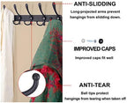 Dseap Coat Rack Wall Mounted - 5 Tri Hooks, Heavy Duty, Stainless Steel, Metal Coat Hook Rail for Coat Hat Towel Purse Robes Mudroom Bathroom Entryway (Grey, Pack of 2) - Image 6