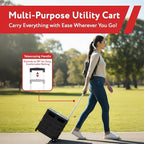 dbest Products Quik Cart Pro Collapsible Rolling Crate on Wheels - Black - Image 2