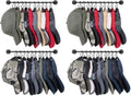 Mkono Hat Rack for Wall Baseball Cap Organizer Hanger with 20 Hooks Modern Metal Hat Holder Wall-Mounted Caps Display for Closet Door Bedroom Entryroom Laundry, Set of 2 Black (Pack of 2) by Mkono