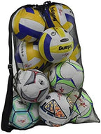 Heavy Duty Mesh Ball Bag, Drawstring Sport Equipment Storage Bag by Rudmox