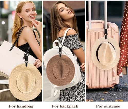 Niveaya Hat Clip for Travel on Bag, Strong Clip Secure Hold, 2 Pack - Image 3